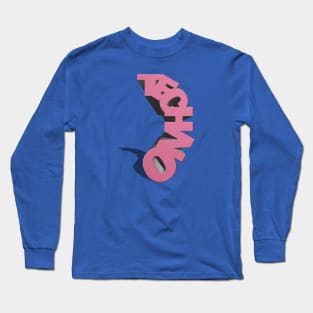 Techno Statue Pink Long Sleeve T-Shirt